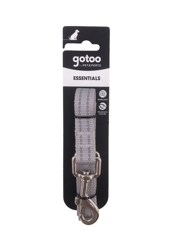 Gotoo - Laisse Essentials en Nylon Premium Gris pour Chien Image numéro 5 Gotoo - Laisse Essentials en Nylon Premium Gris pour Chien Image numéro 5