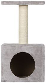 Animalis - Arbre a Chat Niche+Plateau 30x30x56.5cm - Gris