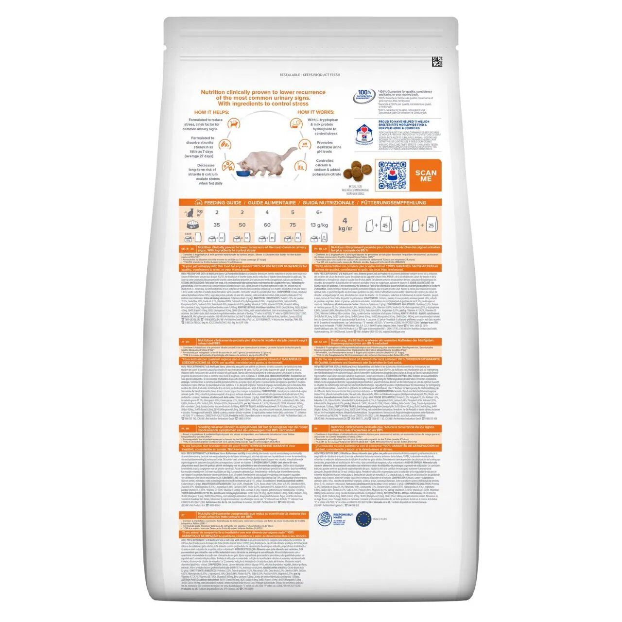 Hill's - Croquettes Prescription Diet C/D Urinary Care Multicare Stress pour Chats - 1,5Kg Image num&eacute;ro 2