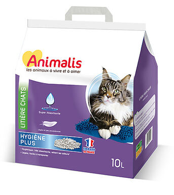 Animalis - Litière Hygiène Plus Minérale pour Chat - 10L