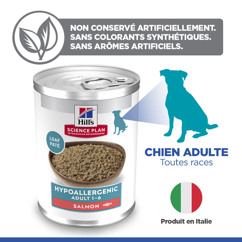 Hill's Science Plan - P&acirc;t&eacute;e Hypoallergenic Adult au Saumon pour Chiens - 363g Image num&eacute;ro 9