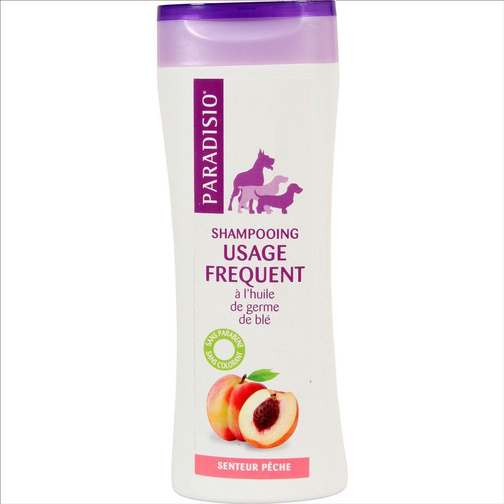 Paradisio - Shampoing Usage Fr&eacute;quent Senteur P&ecirc;che pour Chien - 250ml Image num&eacute;ro 1