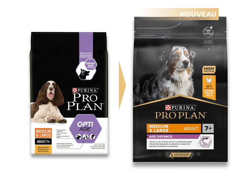Pro Plan - Croquettes OPTIAGE Medium & Large Adult 7+ Poulet pour Chien Senior - 3Kg Image numéro 3 Pro Plan - Croquettes OPTIAGE Medium & Large Adult 7+ Poulet pour Chien Senior - 3Kg Image numéro 3