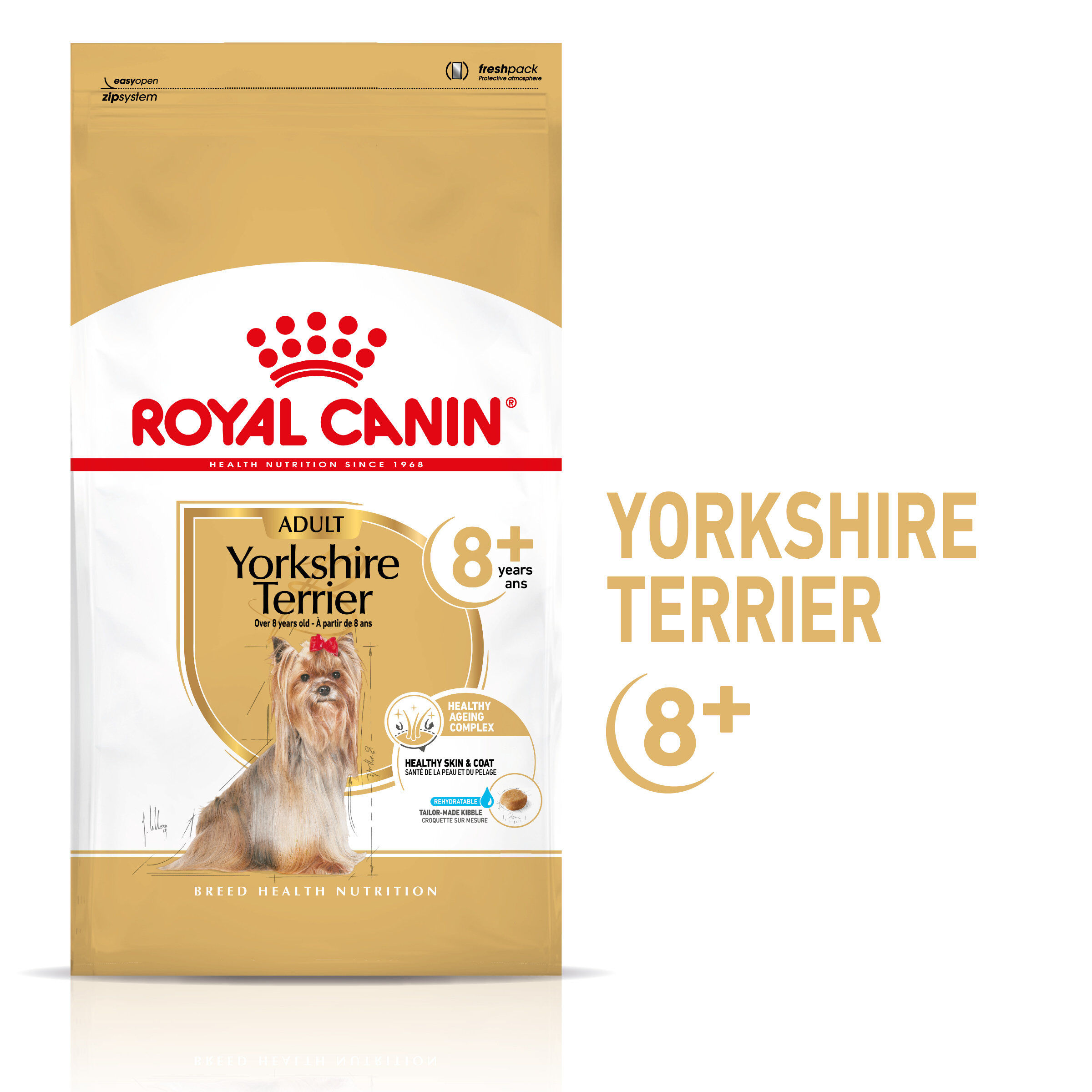 Royal Canin - Croquettes Yorkshire Terrier Adult 8+ pour Chiens Seniors - 1,5Kg Image num&eacute;ro 1