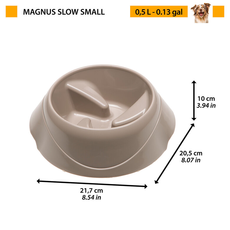 Ferplast - Ecuelle Anti-glouton Magnus Slow Gris - S Image numéro 5 Ferplast - Ecuelle Anti-glouton Magnus Slow Gris - S Image numéro 5