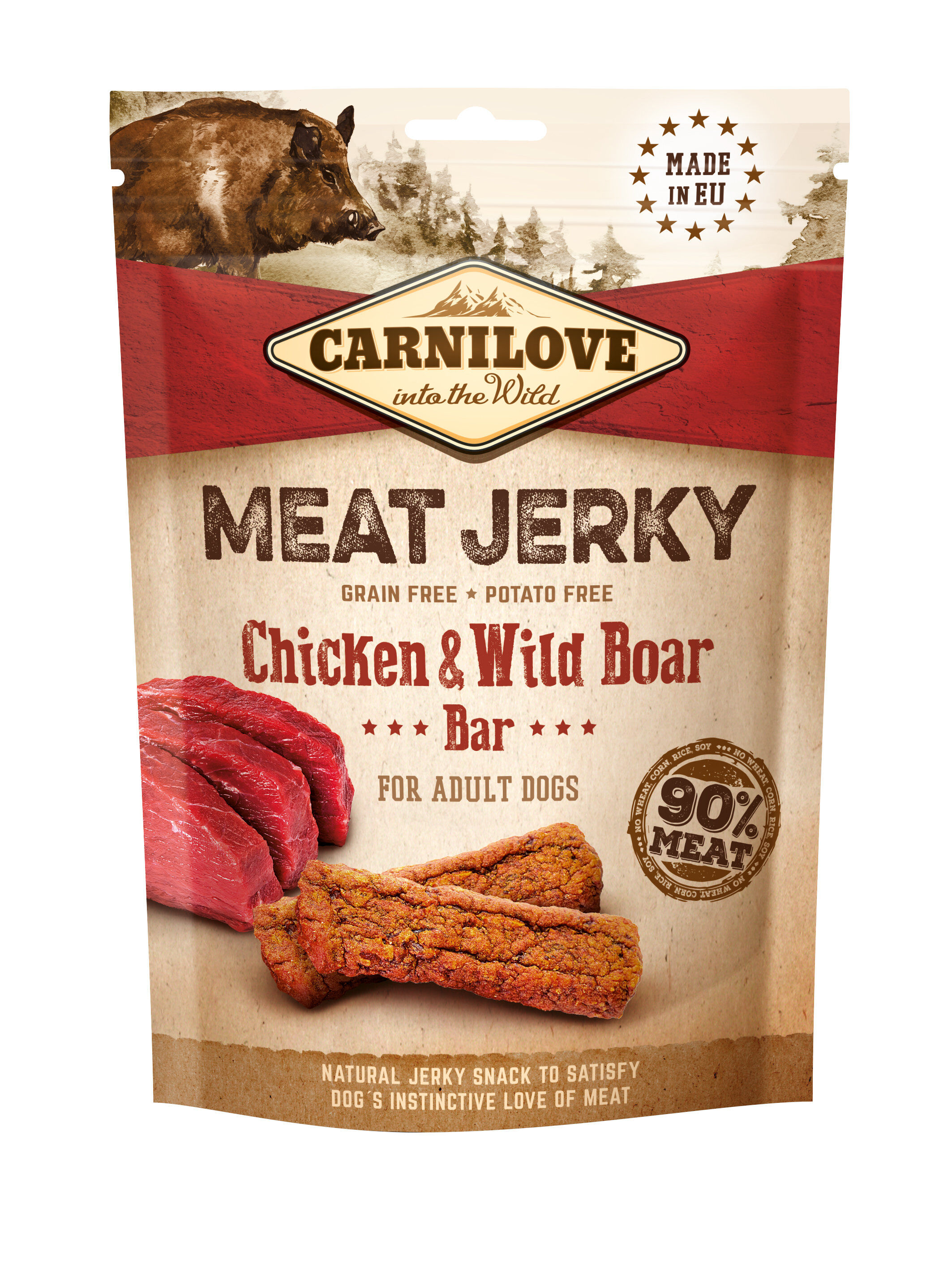 Carnilove - Jerky Barre Prot&eacute;in&eacute;e Poulet Sanglier - 100g Image num&eacute;ro 1