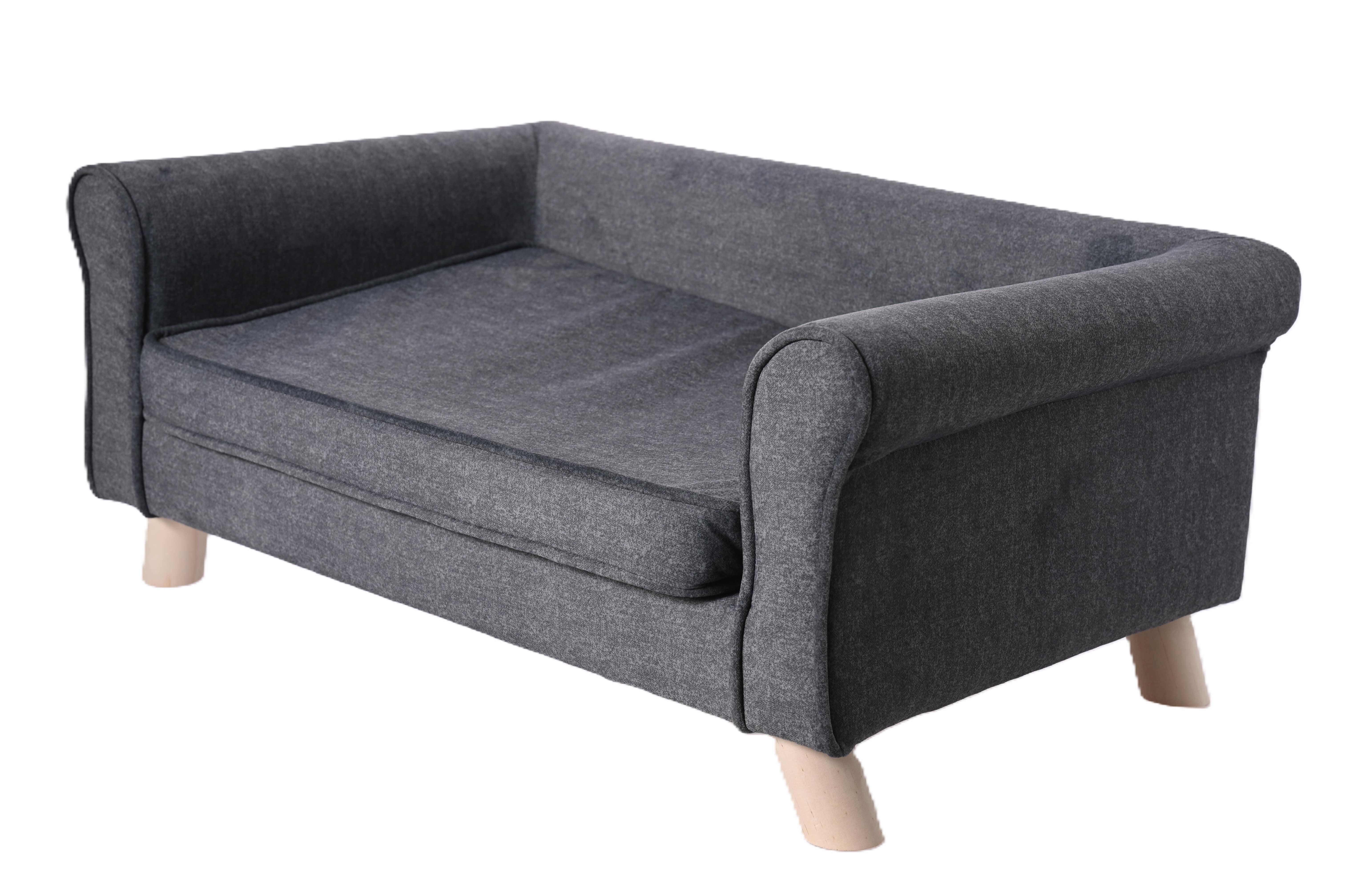 Leeby - Canap&eacute; Deluxe Gris Royal pour Chien - 52x82x27cm Image num&eacute;ro 2