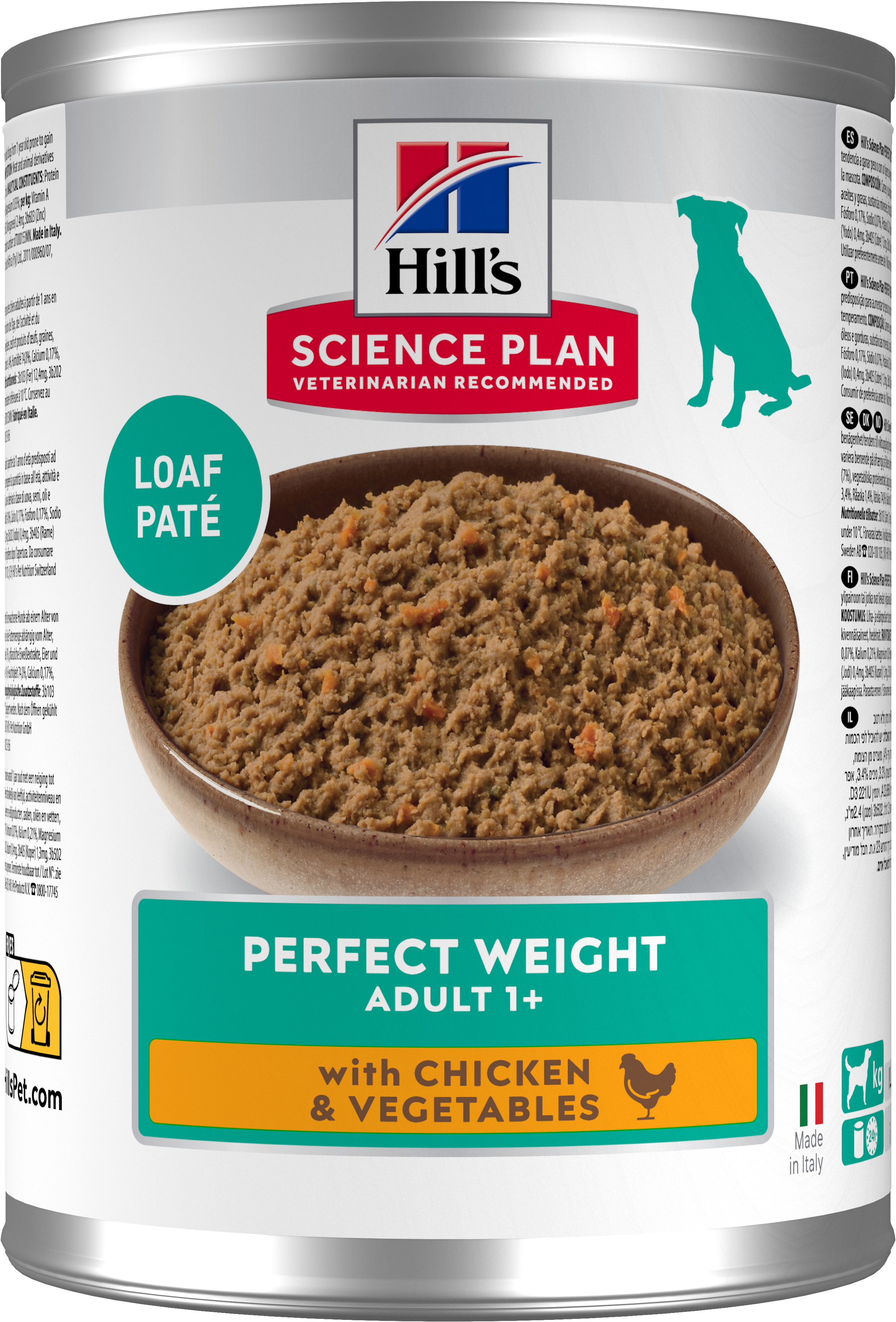 Hill's Science Plan - Croquettes Adult Perfect Weight boite pour chien poulet et l&eacute;gumes - 363g Image num&eacute;ro 2