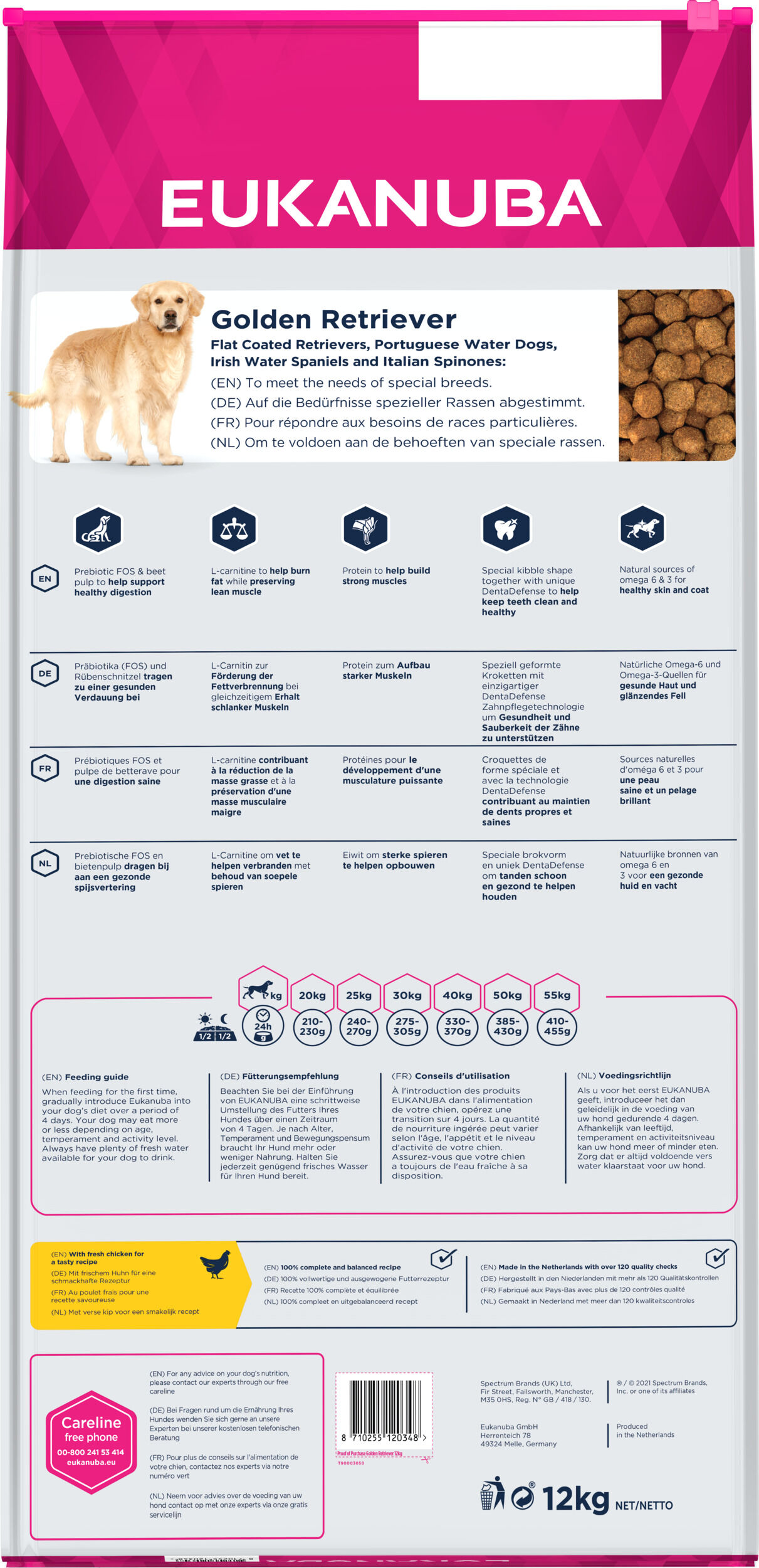 Eukanuba - Croquettes Breed Specific Golden Retriever Poulet - 12Kg Image num&eacute;ro 5