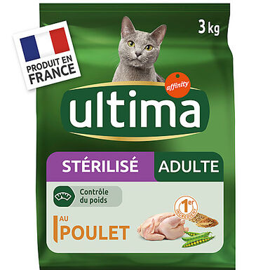 Ultima - Croquettes Chat Stérilisé Adulte Poulet - 3 kg