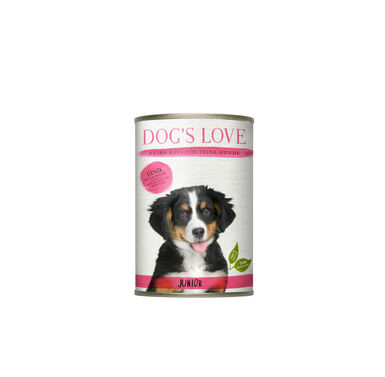 Dog's Love - Boîte Menu Complet 100% Naturel au B½uf pour Chiot