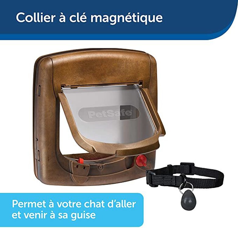 PetSafe - Chatière Porte Magnétique Luxe pour Chiens et chats - Brun Image numéro 3 PetSafe - Chatière Porte Magnétique Luxe pour Chiens et chats - Brun Image numéro 3