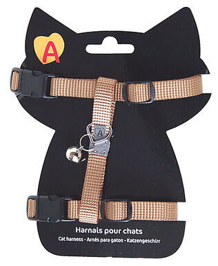 Animalis - Harnais Basic pour Chat - Taupe