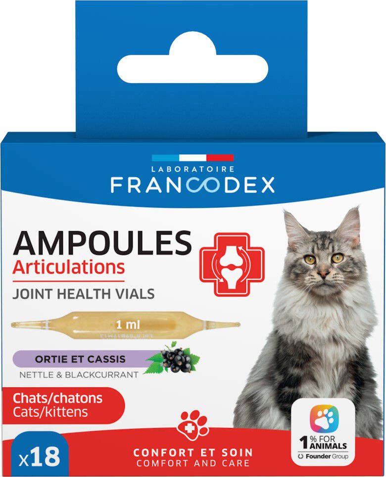 Francodex - Ampoules Articulations pour Chats et Chatons - 18x1ml Image num&eacute;ro 1