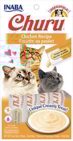 Inaba - Friandises Churu Recette au Poulet pour Chats - 4x14g