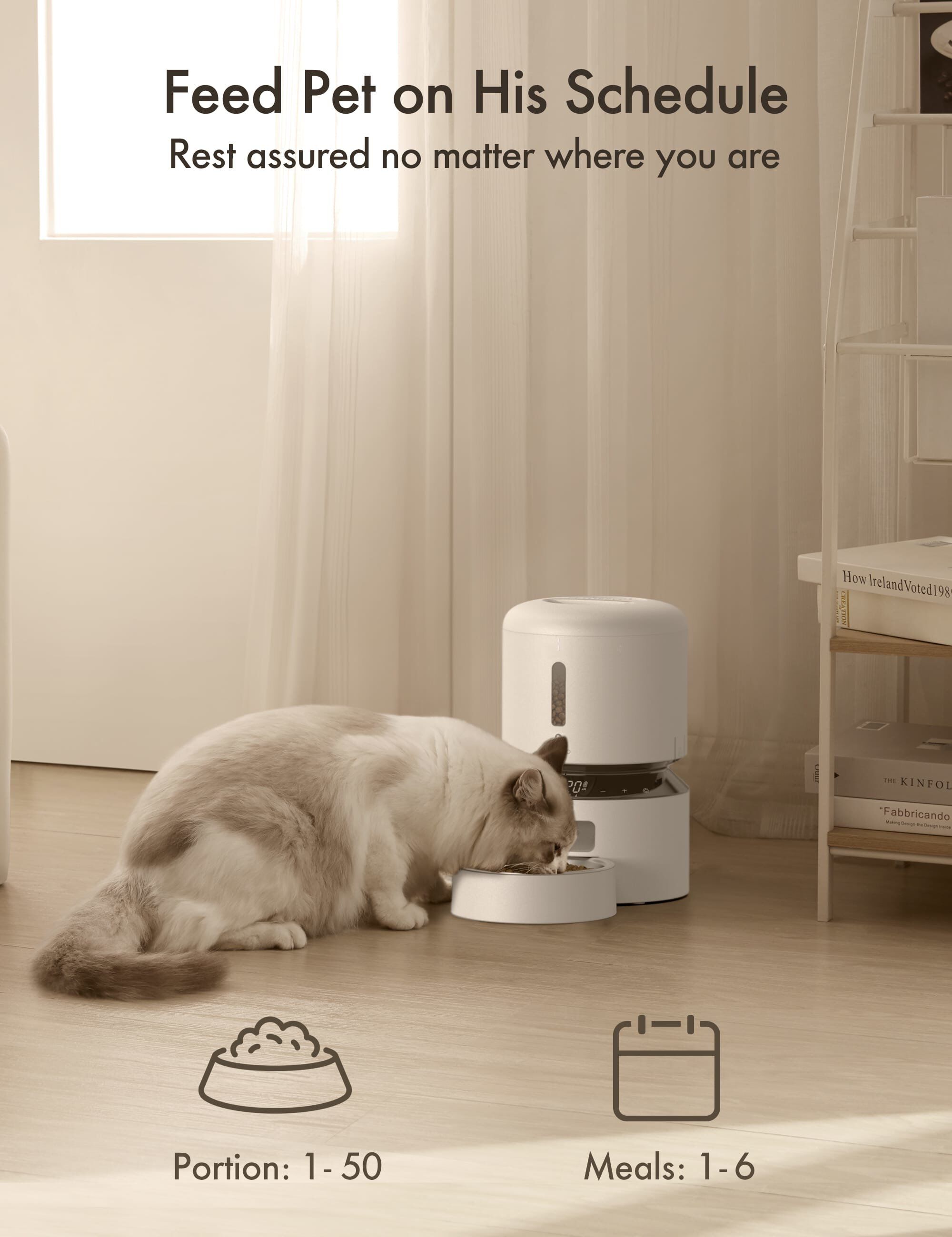 Petlibro - Mangeoire Automatique Granary Blanc - 3L Image num&eacute;ro 9