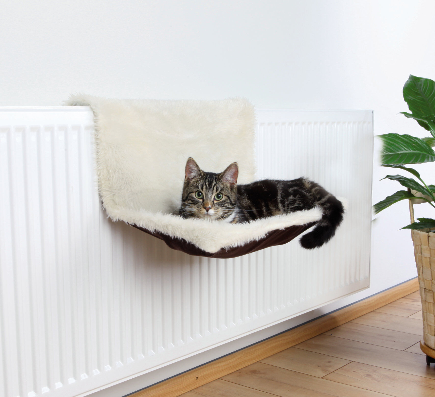 Trixie - Coussin Radiateur en Peluche Su&eacute;dine - Cr&egrave;me Image num&eacute;ro 2