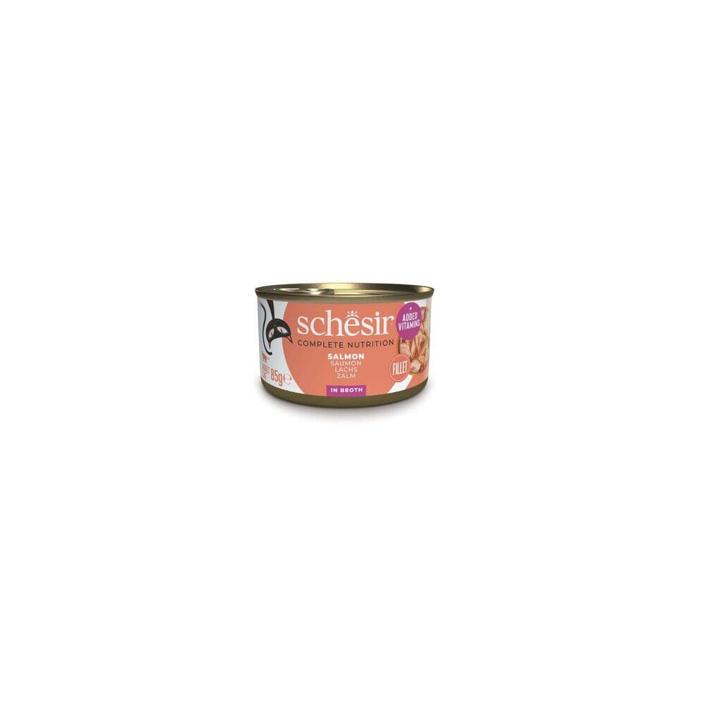 Schesir - P&acirc;t&eacute;e en Gel&eacute;e Saumon En Bouillon Pour Chats - 85g Image num&eacute;ro 1