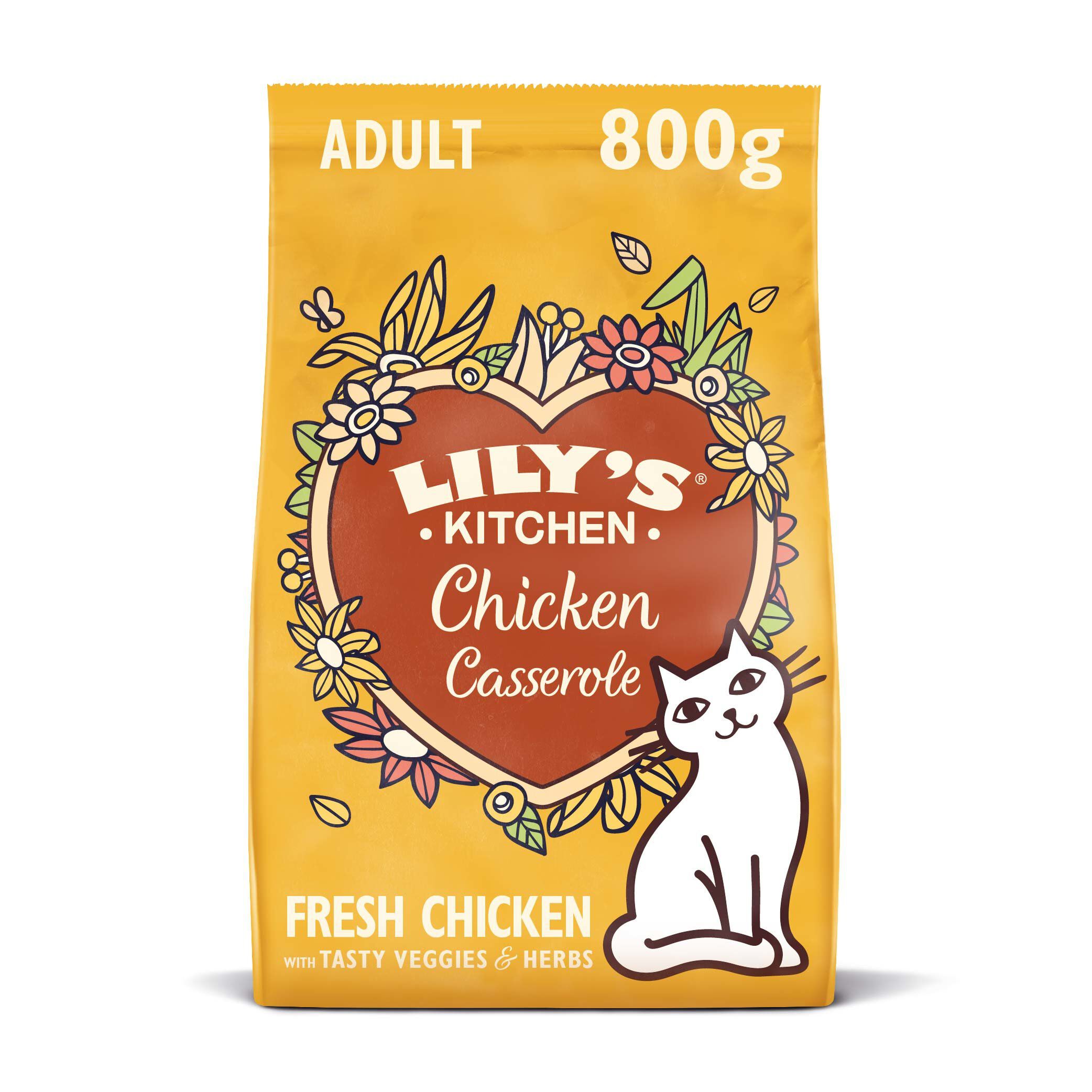 Lily's Kitchen - Croquettes Compl&egrave;tes sans C&eacute;r&eacute;ales au Poulet pour Chats Adultes - 800g Image num&eacute;ro 2