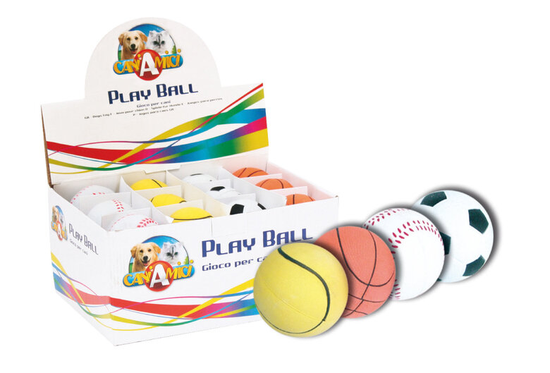 Croci - Jouet Balle Caoutchouc Play Balls pour Chiens - 5,5cm Image numéro 2 Croci - Jouet Balle Caoutchouc Play Balls pour Chiens - 5,5cm Image numéro 2