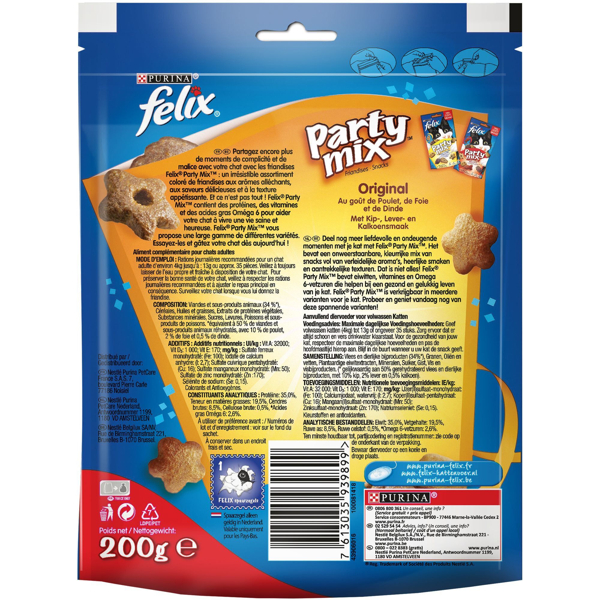 Felix - Friandises Party Mix Original pour Chat - 200g Image num&eacute;ro 3