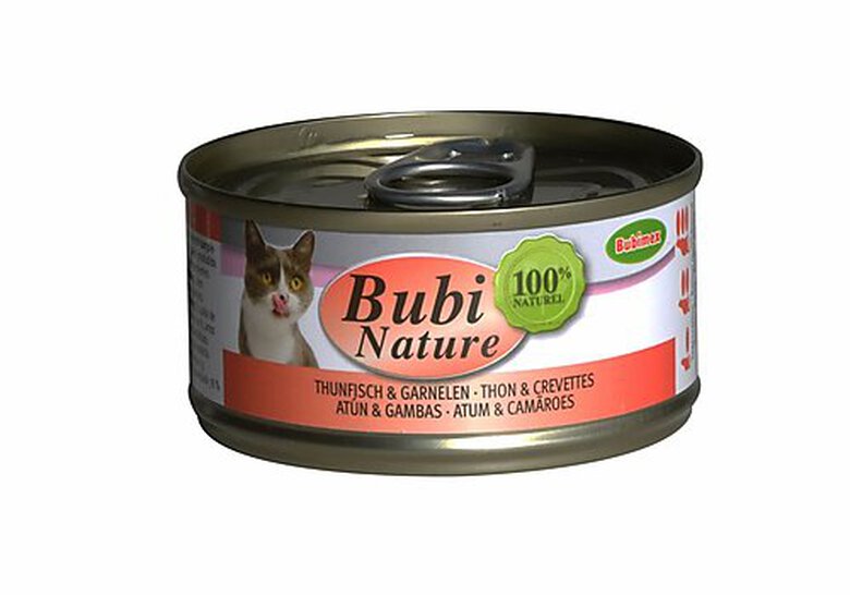 Bubimex - Pâtée Bubi Nature Thon et Crevettes pour Chat - 70g image number null