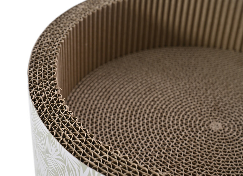 Leeby - Griffoir Funny en Carton Feuilles pour Chats - 40cm Image numéro 4 Leeby - Griffoir Funny en Carton Feuilles pour Chats - 40cm Image numéro 4