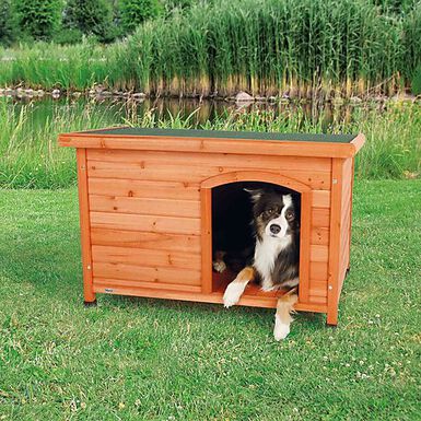 Trixie - natura niche pour chiens Classic à toit plat, M–L: 104 × 72 × 68 cm, brun