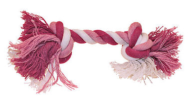 Croci - Jouet Corde 2 Nœuds Rose pour Chiens - 15cm