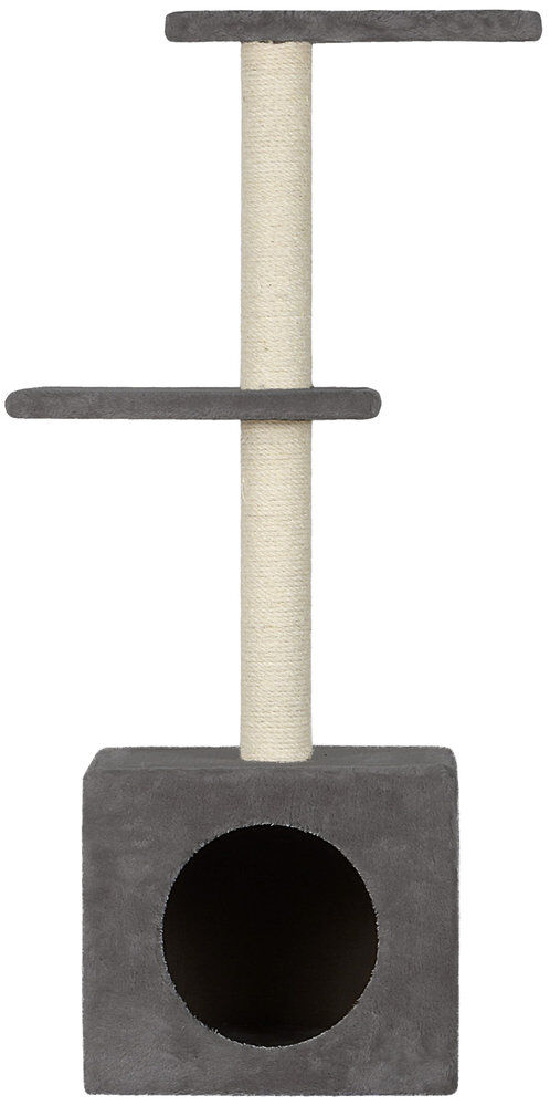 Animalis - Arbre &agrave; Chat Cube avec 2 Plateaux - Gris Image num&eacute;ro 1