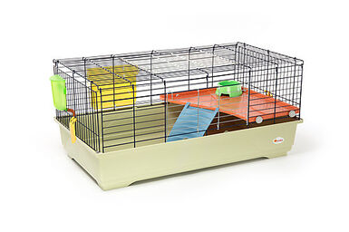 Animalis - Cage Équipée pour Lapin - 100x54,5x45cm