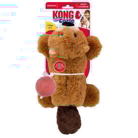KONG - Jouet Peluche Cozie Pocketz Castor pour Chiens - M