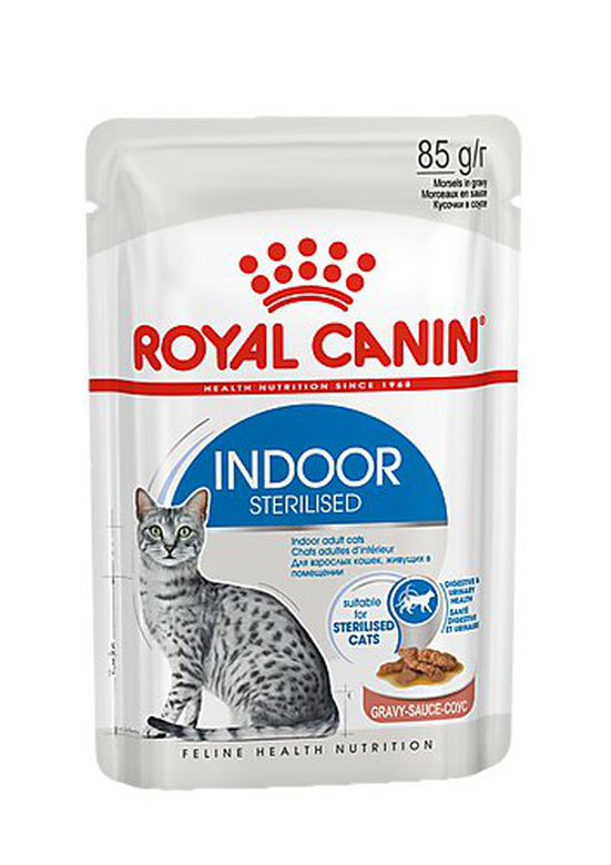 Royal Canin - Sachets Indoor en Sauce pour Chat - 12x85g image number null