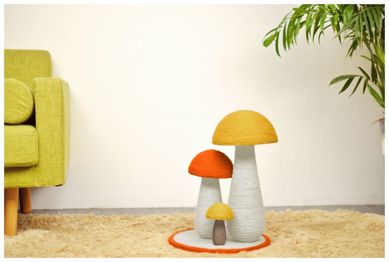 Animalis - Griffoir Champignon pour Chats - 40x40x58cm Image numéro 3 Animalis - Griffoir Champignon pour Chats - 40x40x58cm Image numéro 3