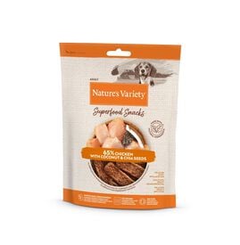 Nature's Variety - Barres à Mâcher Superfood Snacks au Poulet pour Chien - 85g