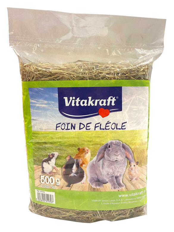 Vitakraft - Foin de Fléole - 500g Image numéro 1 Vitakraft - Foin de Fléole - 500g Image numéro 1