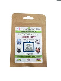 Phytogeo - Vermifuge Naturel 5 Comprimés pour Chiens et Chats