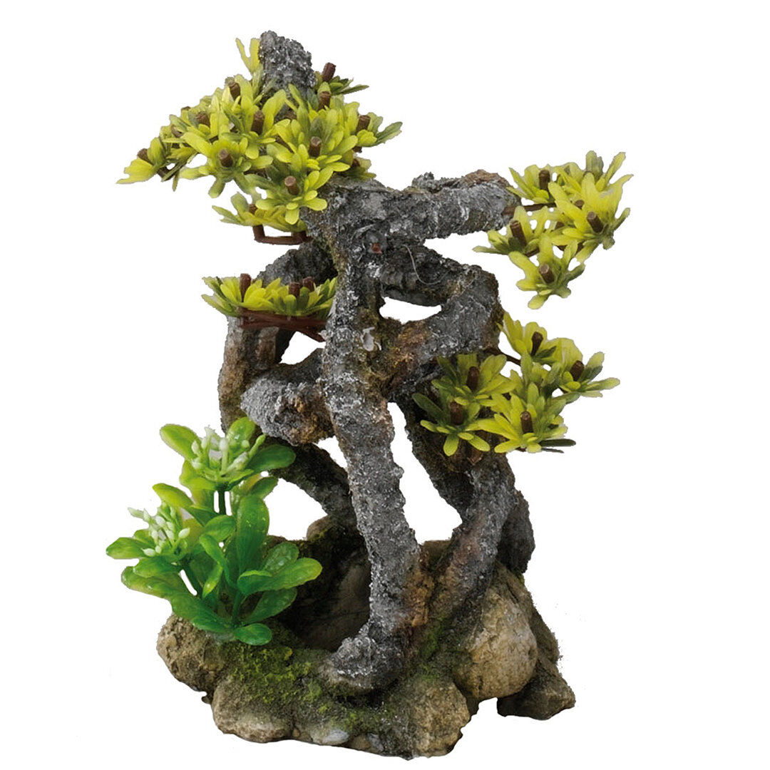 Aquadella - D&eacute;coration Twistbonsai pour Aquarium - 17,5cm Image num&eacute;ro 1