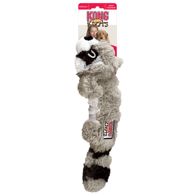 KONG - Jouet Scrunch Knots Raccoon pour Chiens