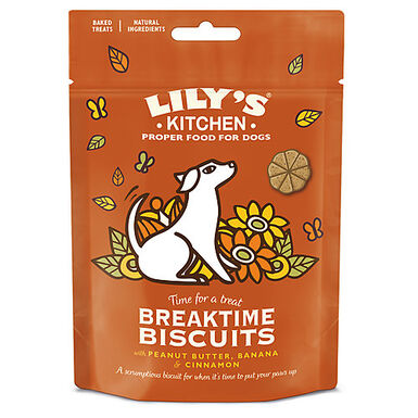 Lily's Kitchen - Biscuits Breaktime au Beurre de Cacahuète pour Chien - 80g