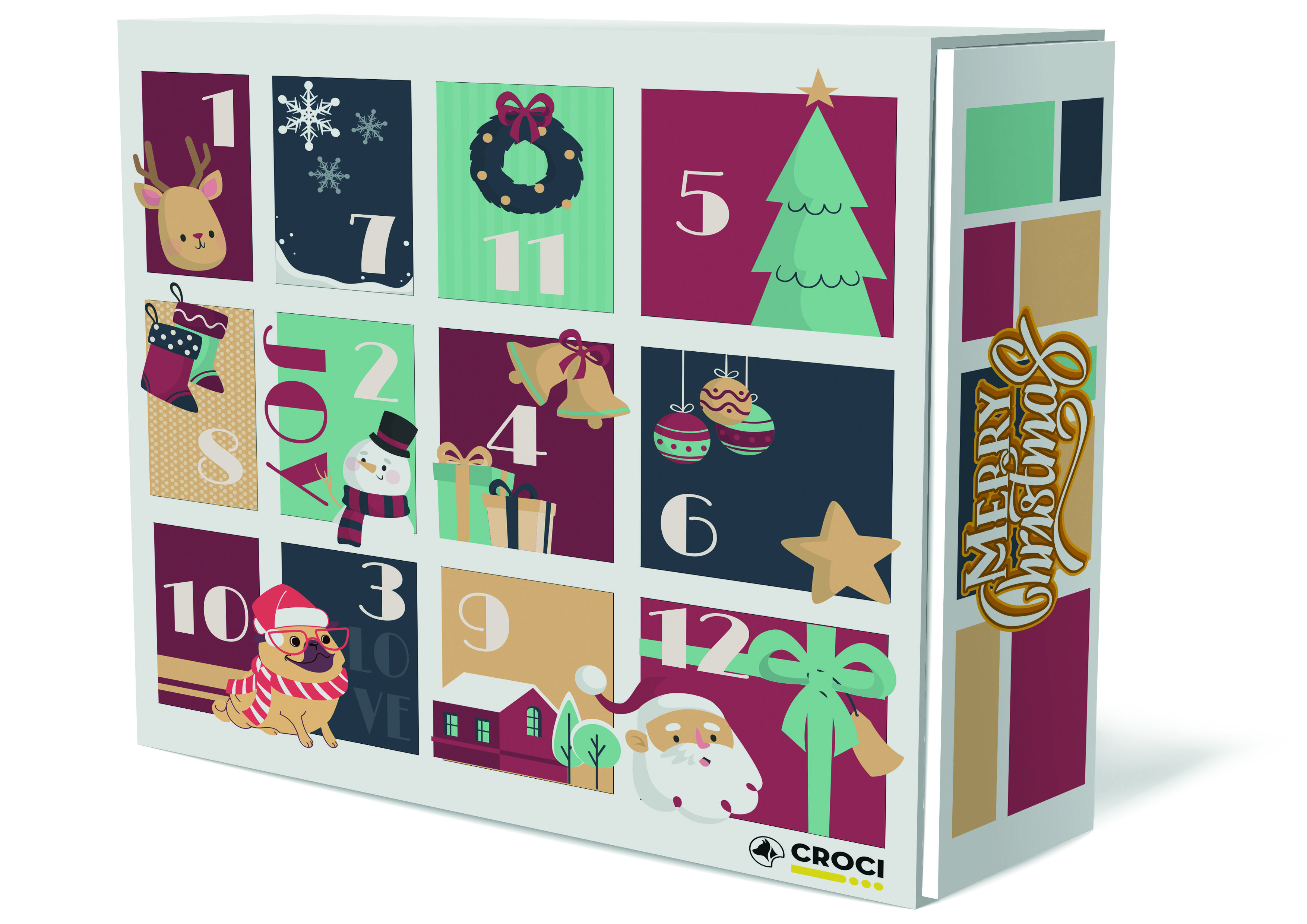 Croci - Calendrier de l'Avent Jouets No&euml;l pour Chien - x12 Image num&eacute;ro 1