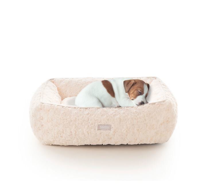 Leeby - Sofa Volutes Beige pour Chiens - S Image num&eacute;ro 1