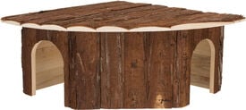Trixie - Maison d'angle Jesper 2 sor. lapin b. d'écorce - 52x18x37cm