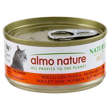 Almo Nature - Pâtée en Boîte HFC Natural Poulet avec Potiron pour Chat - 70g