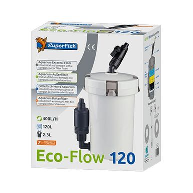 Superfish - Filtre Extérieur ECO FLOW 120 pour Aquarium