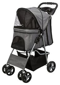 Trixie - Poussette à 4 roues Gris pour Chien - 80cm