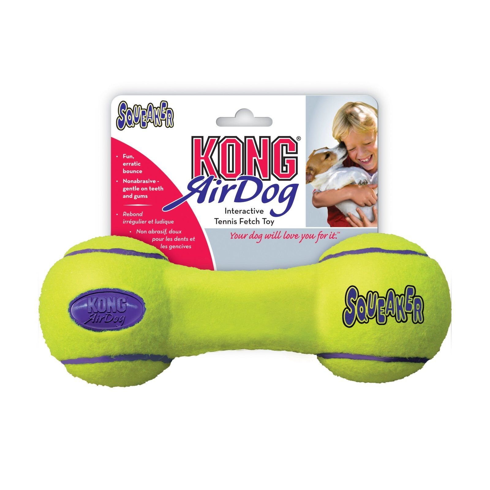 KONG - Jouet Halt&egrave;re AirDog Squeaker M pour Chien Image num&eacute;ro 1