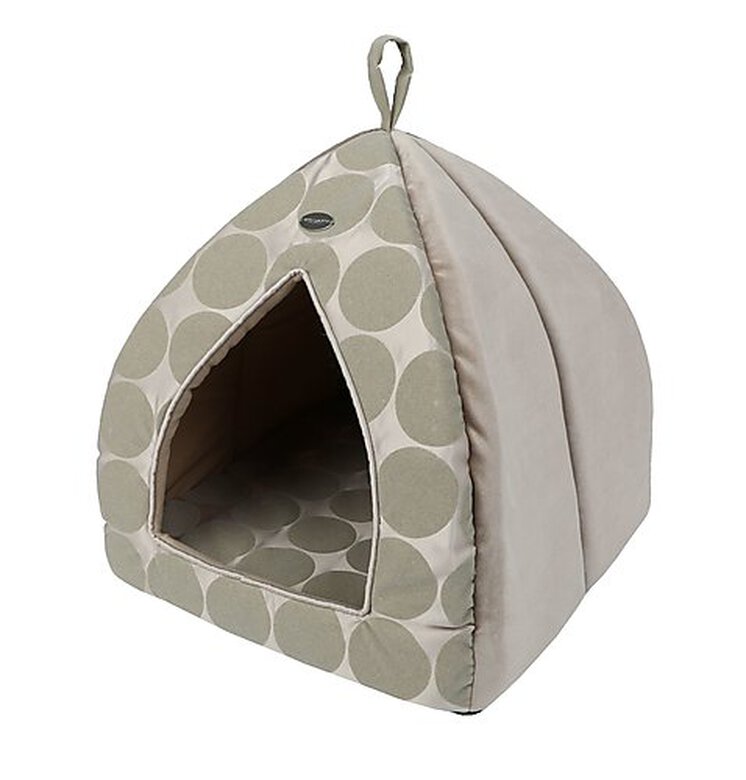Wouapy - Igloo Prestige Spot Taupe pour Chat - 38cm image number null