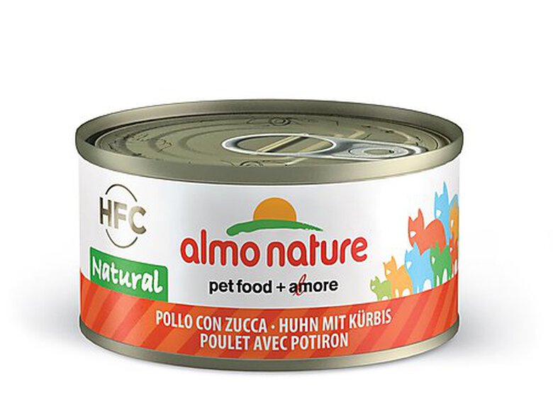 Almo Nature - Pâtée en Boîte HFC Natural Poulet avec Potiron pour Chat - 70g image number null