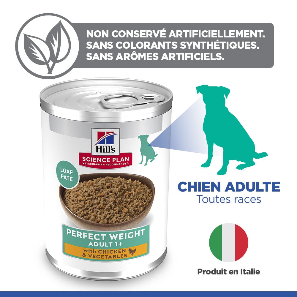 Hill's Science Plan - Croquettes Adult Perfect Weight boite pour chien poulet et l&eacute;gumes - 363g Image num&eacute;ro 11